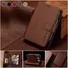 Aplicable a iPhone Duo Foldable Flip Phone Funda de Cuero Hebilla Tarjetero Soporte Estilo Simple de Negocios Carcasa Protectora