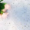 Estrella de Recuerdo Cortada y Luna Flor de Gasa Empaque Malla de Gasa Estrella Falda de Mesa Palo de Mano Flor Muñeca Tela para Falda