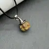 Piedra Natural Ojo de Tigre Calabaza Sombrero de Mago Colgante Halloween Cuarzo Rosa Aventurina Verde Jade Sombrero de Bruja Colgante