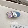 Clip de Pato Oval Lindo Oso Colorido Coreano Diseño de Nicho Clip Lateral de Letra Clip para Flequillo Accesorios para el Cabello Venta al por Mayor