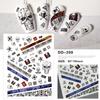 Redanco - Nuevas pegatinas 3D con diseño de explosiones rojas para uñas, con diseños DIY, venta al por mayor, DD-204