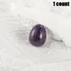 Venta caliente transfronteriza de pequeños adornos de huevo de cristal natural de amatista en bruto, huevos de Pascua de Amazon.