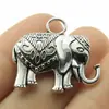 28x31mm 11,9g Pingente de Joia Multicolorido DIY Feito à Mão Fofo Animal Elefante Pingente