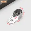 Suporte de Cabide de Roupas de Aço Inoxidável para Guarda-Roupa, Barra de Roupas de Tubo Plano, Barra para Pendurar Roupas, Suporte Fixo de Tubo de Ferro, Flange para Varão de Cortina e Toalha