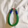 Corda de Pulso Trançada Cor Sólida Tendência com Clipe Pulseira Curta para Câmera CCD Celular Lanyard Chaveiro Pingente