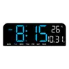 Nuevo Reloj Despertador de Pantalla Grande, Reloj de Escritorio LED Simple, Reloj Creativo, Reloj de Escritorio de Tamaño Grande, Se Puede Colgar 0707