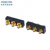 Conector POGOPIN dedal de resorte dedal de antena chapado en oro pasador de inserción de pasador de dedal lado del orificio del pasador pasta de soldar tipo cable de soldadura de carga pasador plano