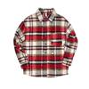Camisa a cuadros Rip de primavera y otoño para mujer, nueva chaqueta holgada retro de manga larga de alta gama de High Street 2025