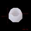 Molde de maceta de flor de resina epoxi de cristal DIY superficie de diamante tridimensional superficie de corte hexagonal caja de almacenamiento suculenta maceta molde de silicona