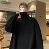 2026 Invierno Nuevo Estilo Estilo Hong Kong Talla Grande Térmico Cuello Alto Capa Base para Hombre Marca de Moda Color Sólido Versátil Manga Larga Camiseta