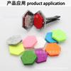 Accesorios para joyería DIY pieza de algodón núcleo de fibra hexagonal de algodón puede gotear aceite esencial adecuado para punto de aromaterapia hexagonal para coche