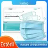 Máscaras Cirúrgicas Descartáveis Hainuo Medical Esterilização por Óxido de Etileno A087A109A149 Máscaras Estéreis