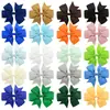Pacote com 40 Grampos de Cabelo Coloridos Sólidos com Laço Cauda de Peixe e Seis Orelhas Amazon Hot Acessório de Cabelo Infantil 564