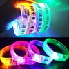 Pulseira luminosa de LED luz noturna pulseira fluorescente acessório de atmosfera para festival de música bar pulseira brilhante de show