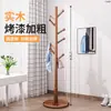 Perchero de Madera Maciza para Piso Perchero de Ropa para Dormitorio Perchero Vertical para Ropa para el Hogar Perchero para Bolsos de Interior de Oficina Otoño/Invierno