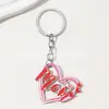 Llavero de Regalo I Nuevo Estilo Corazón de Melocotón Amor Ma Letras Inglesas Momlo Llavero Youma Día de la Madre Ve