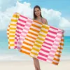 Toalha de Praia Estampada Transfronteiriça, Xale de Praia de Microfibra para Adultos, Toalha de Banho Absorvente de Água de Secagem Rápida, Toalha para Esportes Aquáticos