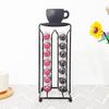Caja de Almacenamiento para Cápsulas de Café Estante para Café Nespresso Arte en Hierro Estante de Almacenamiento para Cápsulas K-Cup Estante de Almacenamiento para 28 Piezas