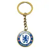 Serie A La Liga Bundesliga Premier League Ligue 1 Time de Futebol Emblema Hora Pedra Preciosa Chaveiro Pingente de Carro Produção do Time