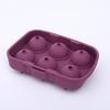 Molde de Bola de Gelo de Silicone com 4 Furos, Bandeja de Gelo de Silicone, Molde de Bandeja de Gelo de Silicone com 4 Bolas de Gelo Redondas Conectadas, Não Tem Medo de Quebrar e Bandeja de Gelo Durável