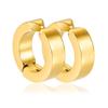 Novo 2023 Clipe de Orelha de Aço Titânio 4mm Fivela de Orelha de Aço Inoxidável da Moda Personalizada Brincos Simples Elegantes Brincos Femininos Elegantes