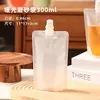Bolsa con Boca de Succión Escarchada Medicina China Líquida Desechable Bolsa de Leche de Soya Bolsa para Sopa Empaque Comercial de Ramen Bolsa para Sopa Resistente a Altas Temperaturas
