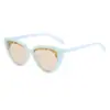 Gafas de sol de ojo de gato nuevas personalizadas europeas y americanas decoración de cejas femenina gafas de sol transfronterizas estilo ins gafas de sol versátiles hombres