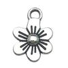 Venta Caliente Transfronteriza Aleación Plata Antigua Colgante Colgante Flor Rosa Girasol Vintage Accesorios de Joyería DIY Chapado