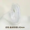 Alambre de Oro Japonés Alambre Suave Alambre de Acero Hecho a Mano DIY Alambre para Cuentas Pulsera Collar Alambre para Joyería Accesorios Mayoreo