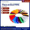 Placa acrílica cor 1-20mm corte a laser impressão UV polido transparente fosco placa inteira placa acrílica