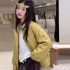 Jaqueta de couro estilo coreano nova para meninas para o outono, jaqueta fashion com zíper para atividades ao ar livre para crianças mais velhas, casaco à prova de vento estilo ins para meninas