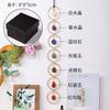 Decoración de pared de 7 piedras preciosas de cristal crudo transfronterizo de Amazon: adornos de pared de piedra original de 7 colores