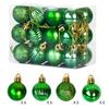 Adornos navideños transfronterizos 3/4cm24P con forma especial de galvanoplastia brillante traje de bola de Navidad colgante de decoración de árbol de Navidad