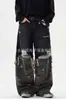 Moda Estilo Americano Comércio Exterior Nova Personalidade Jeans Desbotado Japonês Tendência Solto Casual High Street Calça Camuflada