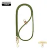 Cordón de alta gama para teléfono móvil 6MM resistente para colgar en el cuello ajustable para exteriores anti-pérdida cuerda trenzada para muñeca delicada oro