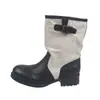 Botines Vaqueros Patchwork Retro 2026 Otoño Nuevos Botas Martin de Plataforma con Tacón Grueso Botas Cortas Estilo Británico para Mujer