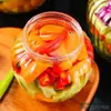 Frasco de pepinillos Botella de vidrio para el hogar Frasco sellado Frasco de almacenamiento para encurtidos Almacenamiento de grado alimenticio Botella para pepinillos Frasco de pepinillos