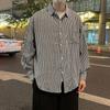 Camisa a cuadros de moda de primavera y verano de celebridades de Internet, abrigo de moda para hombres y mujeres, top de moda retro estilo Hong Kong, camisa de pareja T
