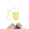 Bolsa Cruzada Popular para Mujer, Estilo Dulce y Artístico, Bolso de Lona Bordado con Lazo, Versátil para el Verano, Estilo Coreano, Estilo Relajado