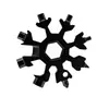 Tarjeta de herramienta de copo de nieve llave hexagonal octogonal de acero inoxidable llavero tarjeta de herramienta multifuncional destornillador portátil punto