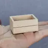 1:12 Casas de Muñecas Casa de Muñecas Muebles Mini Madera Maciza Lisa DIY Tres Juegos de Cajas Marcos de Frutas y Verduras Marcos de Madera de Tres Piezas