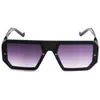 Nuevas Gafas de Sol de Marco Grande para Celebridades de Internet Gafas de Sol de Marco Grande Femeninas Douyin Morado Ciruela Negra Gafas de Sol con Protección Solar Gafas para Cara Grande Personalización