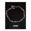 Explosões transfronteiriças pulseira de cruz com zircônia colorida design nicho para meninas temperamento retrô joias da moda atacado