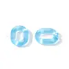 Acrílico Transparente 24X18mm Hebilla de Cadena Anillo Abierto DIY Cadena para Teléfono Móvil Llavero Cadena para Gafas Kit de Material para Bolso