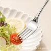 Conjunto de faca, garfo e colher de aço inoxidável de linha dupla em estoque, talheres criativos estilo Ins para restaurante ocidental de hotel, faca, garfo e colher de bife