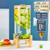 Botella de Vino de Vidrio Resistente a Altas Temperaturas con Grifo Barril de Bebidas Comercial de Autoservicio Lata de Jugo de Frutas Frías Contenedor de Barril de Cerveza Cola