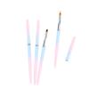 Set de 14 piezas de bolígrafos de manicura degradados azul y rosa para puntos de venta transfronterizos, set de 14 piezas, pintado, línea de arrastre, difuminado, bolígrafo de fototerapia, herramientas de manicura