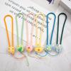 Nuevo cordón para teléfono móvil con diseño de parque de animales de dibujos animados, cuerda antipérdida, colgante de silicona en forma de U para muñeca, llavero, pulsera corta, cadena