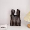 Bolso Infantil Qiunan Moda Coreana ins Estilo Pata de Gallo Bolso de Hombro Moderno Tejido para Padres e Hijos Bolso de Mano para Bebé