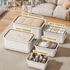 Caja de Almacenamiento de Plástico Extra Grande para Ropa Edredón Caja de Almacenamiento Hogar Dormitorio Juguetes Artículos Varios Caja de Almacenamiento Gruesa a Prueba de Polvo